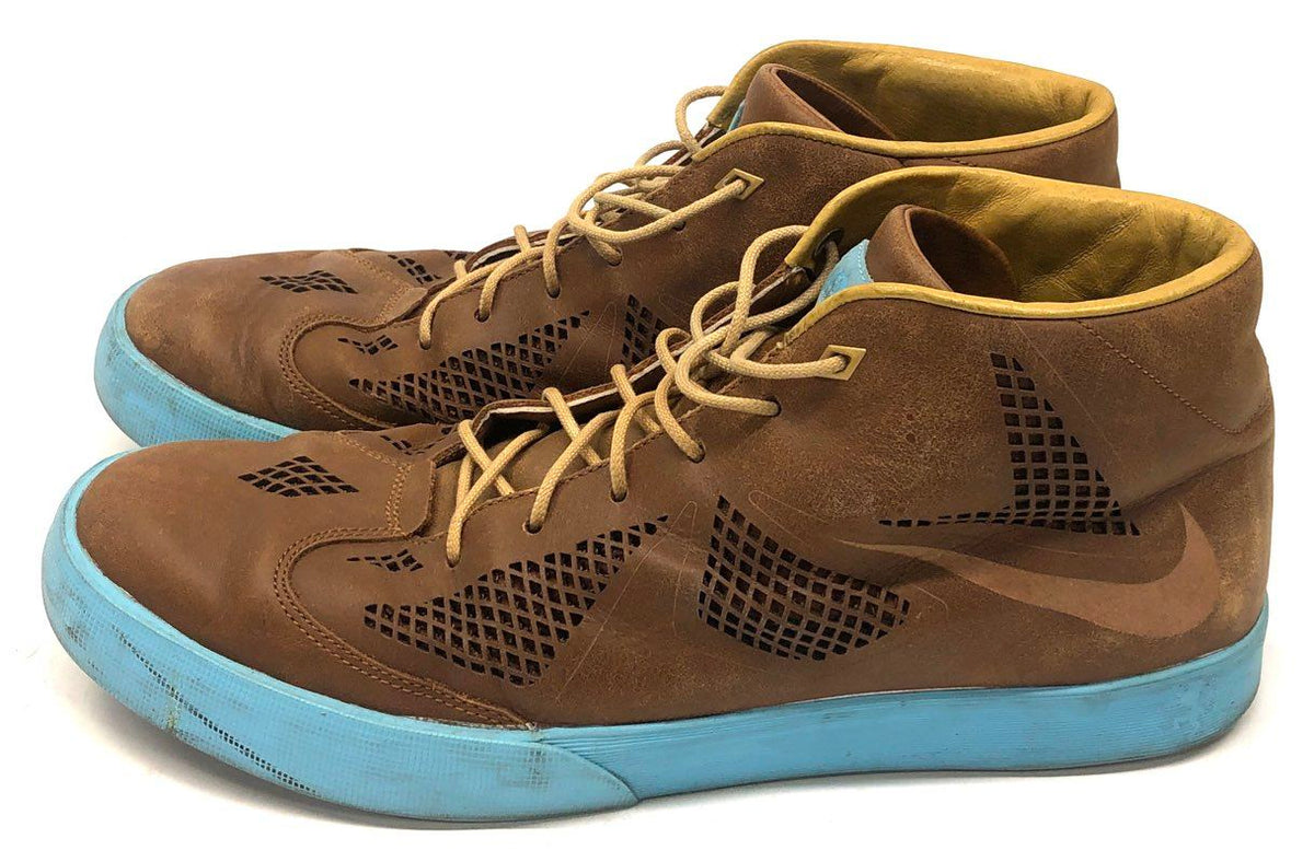 Nike LeBron X 10 NSW Lifestyle Hazelnut Brown University Blue Size 13