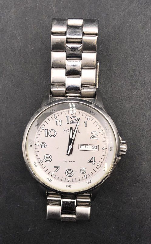 Fossil Wristwatch Lot of 6 Chronograph Date Stainless Steel Leather Resin