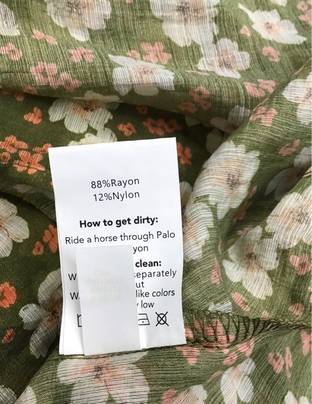 Tecovas x Kristopher Brock Women's Emma Dress Olive Floral Smocked NWT Sz XL