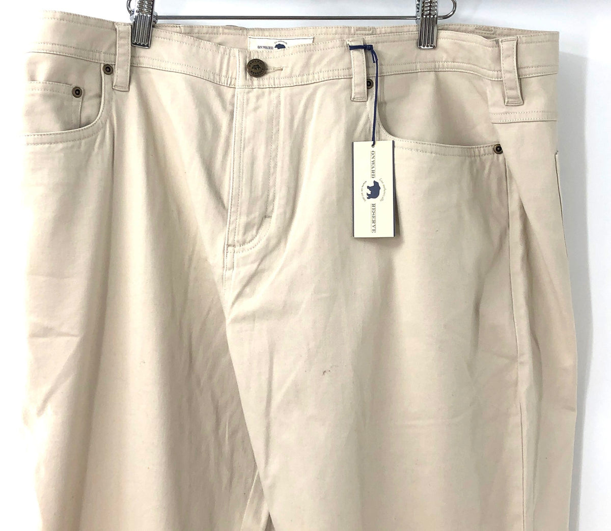 Onward Reserve Men's NWT Five Pocket Stretch Pants Stone Sz 40x30