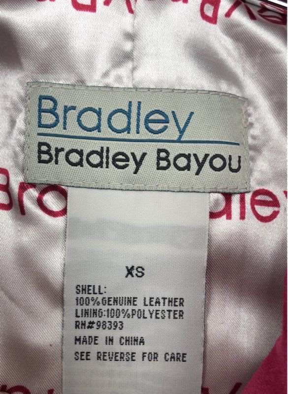 Bradley By Bradley Bayou Women's Pink Suede Leather Shirt Jacket - Size XS