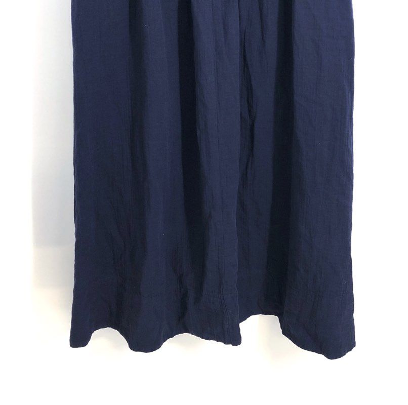 Gap Women's Strapless Mixed Media Midi Dress Navy Blue Ribbed Cotton Sz XL NWT