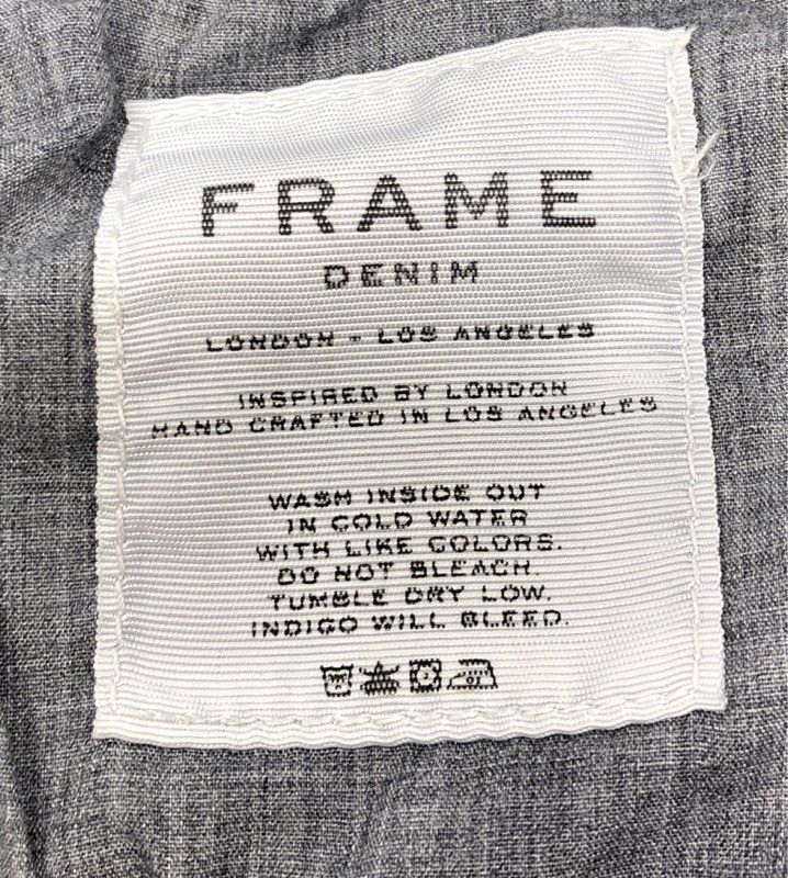 FRAME Women's Black Le Skinny de Jeanne Jeans Raw Released Frayed Hem Sz 27