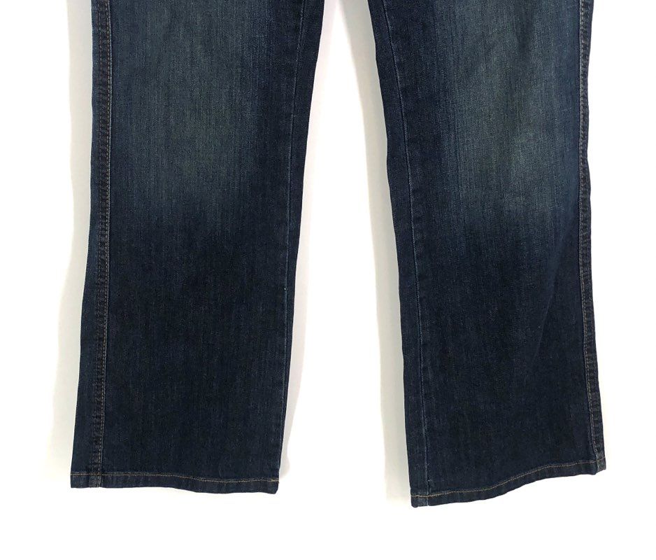 Calvin Klein Jeans Women's Dark Wash Bootcut Flap Back Pocket Jeans Size 10