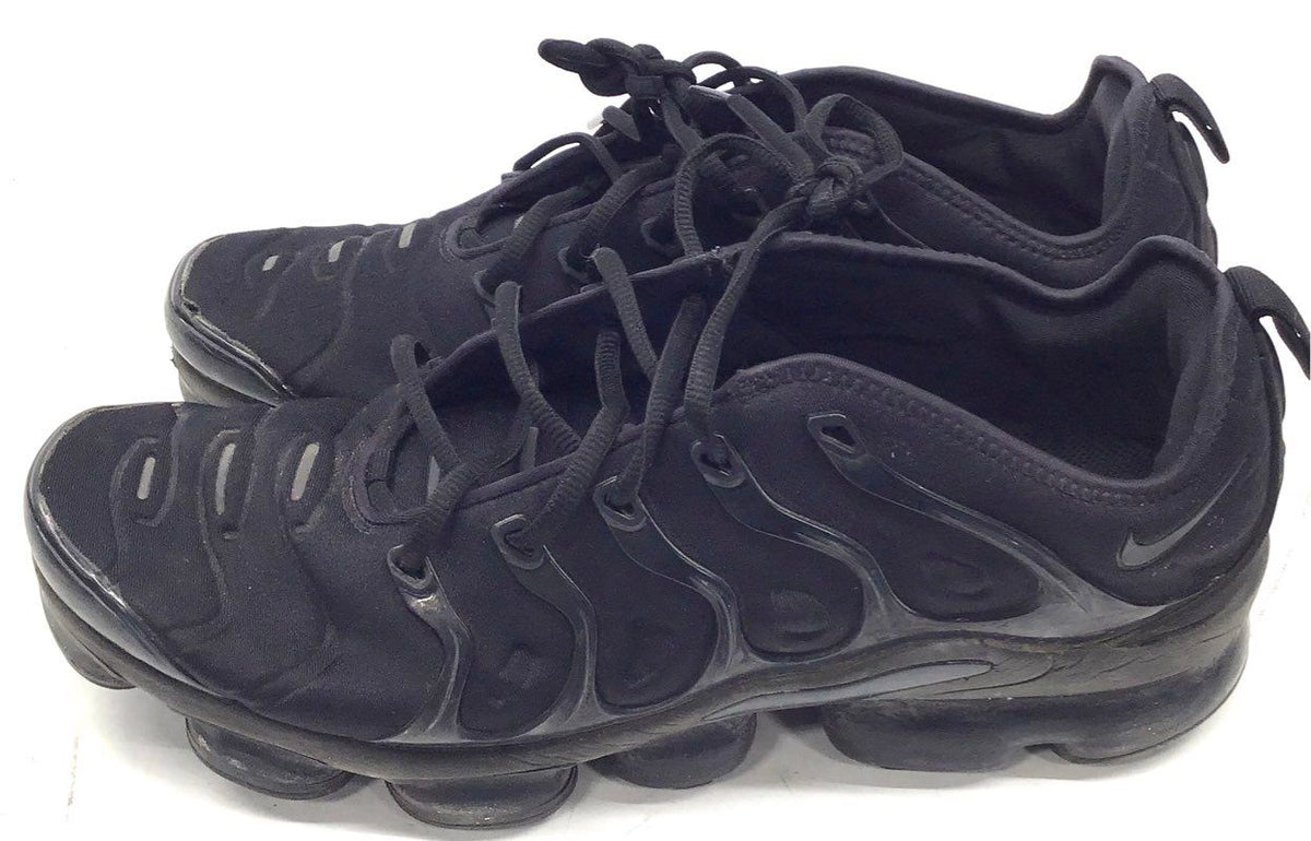Nike Air VaporMax Plus Triple Black Men's Sneakers Size 11.5 924453-004
