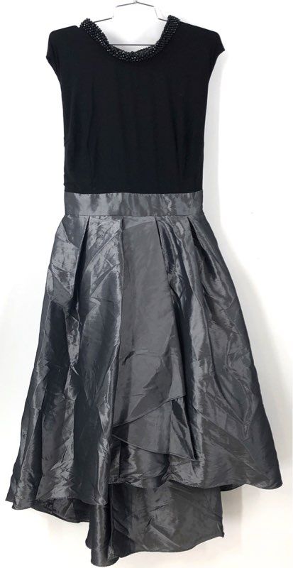 NWT SLNY Fashions New York Women's Black Gray Fit & Flare Dress - Size 14W