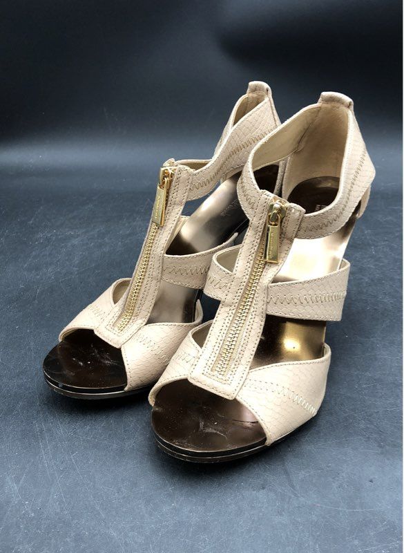 Michael Kors Women's Beige Strappy Sandals - Size 9.5