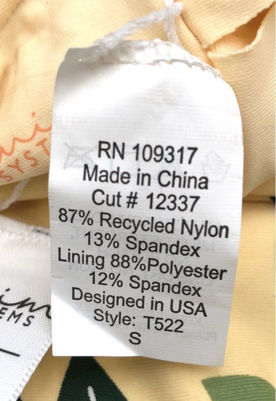 Swim Systems Women's Seaside Vine Bikini Set Drew Top Salty Bottom Sz S NWT