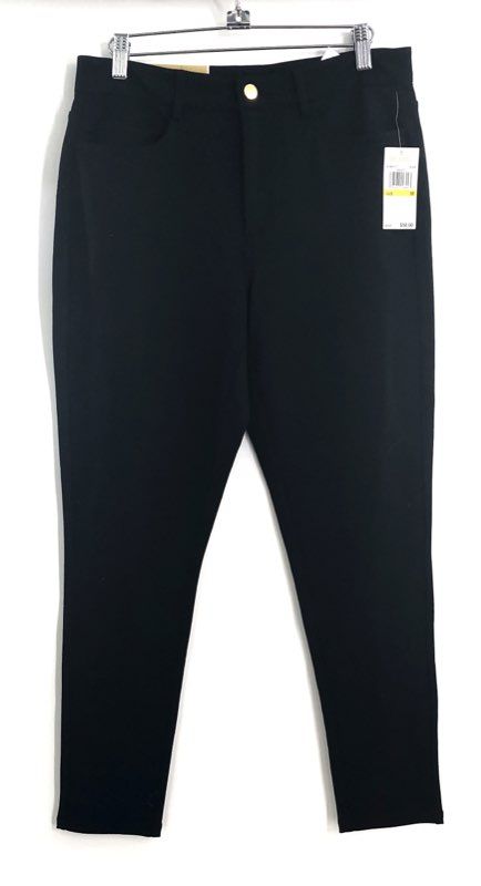 Michael Kors Women's Black Easy Skinny Basics Pants Sz M NWT