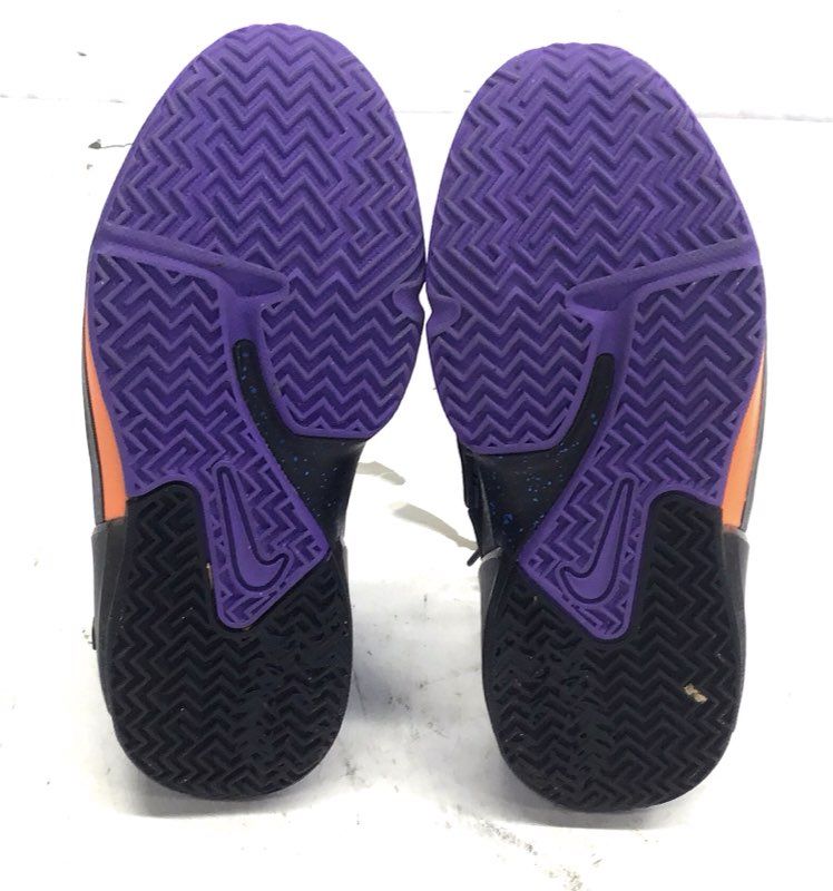 Nike LeBron Witness 6 Black Electric Green Purple Kids Sneakers Size 13C