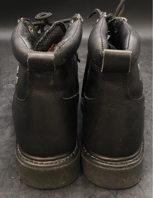 Harley-Davidson 91616 Black Leather Motorcycle Hiker Boots Men's Size 8