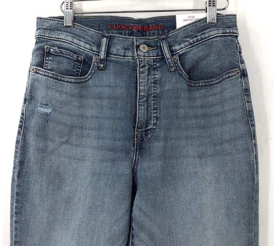 NWT Lucky Brand Women's Blue Stevie High Rise Flared Jeans - Size 8/29A