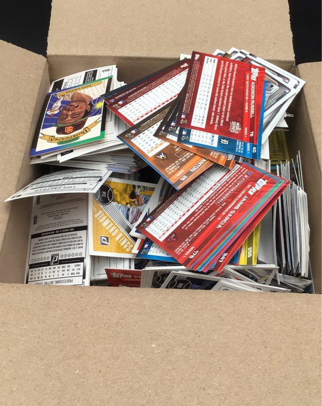 8.8 lbs. Lot Of Baseball MLB Cards. Medium Box, Unsorted