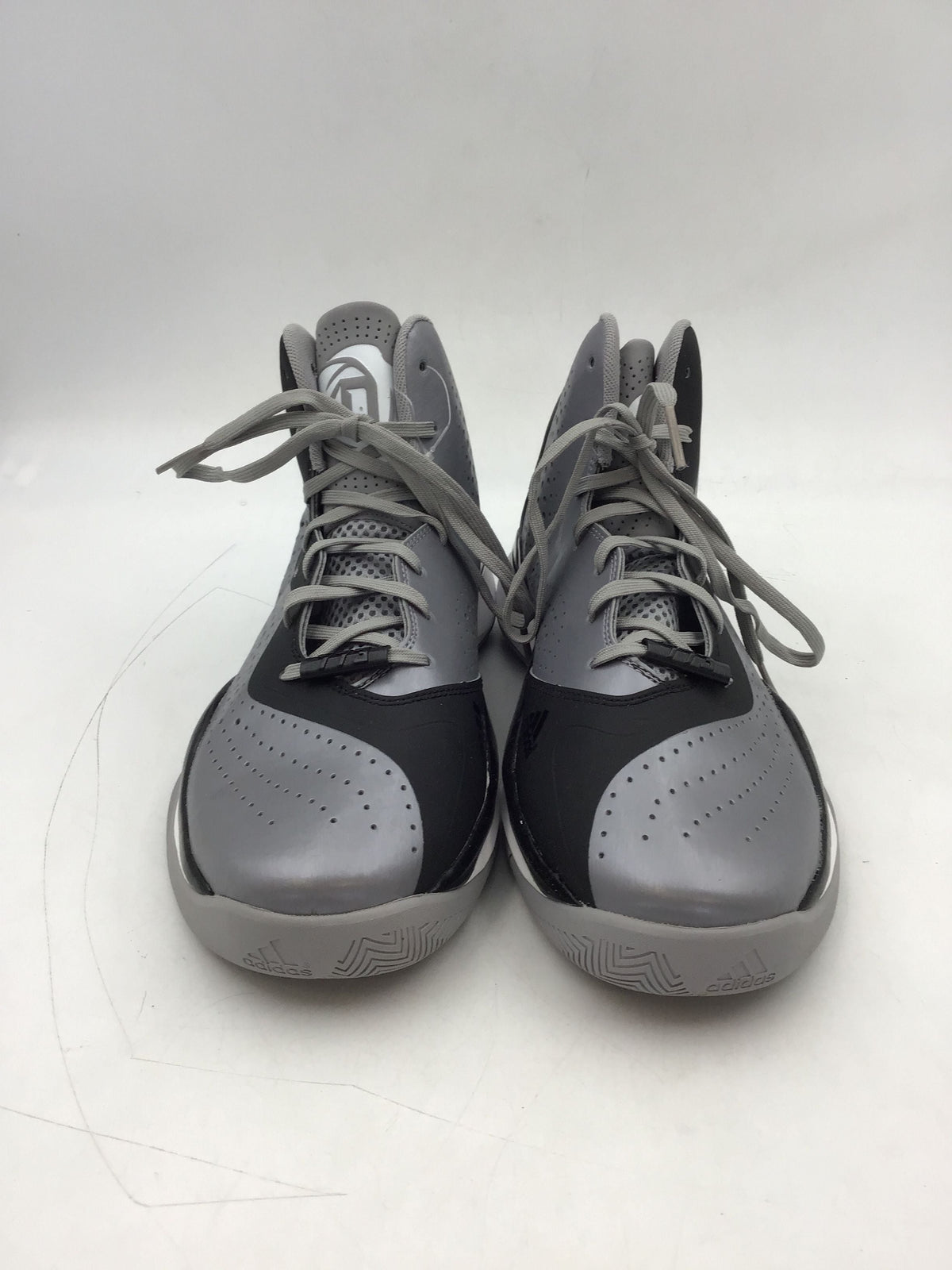 Adidas Men&#39;s D Rose 773 2I C75724 Gray Lace-Up Athletic Shoes - Size 12