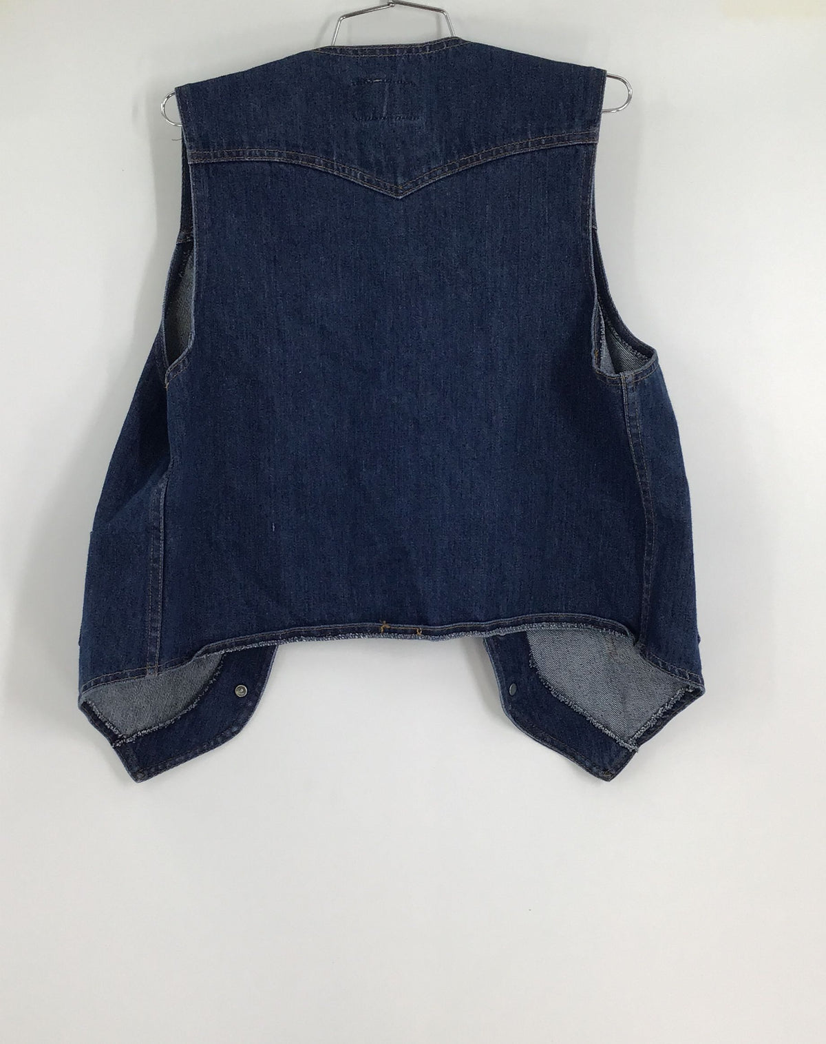 Levi’s Men&#39;s Blue Denim Casual Biker Vest - Size Large