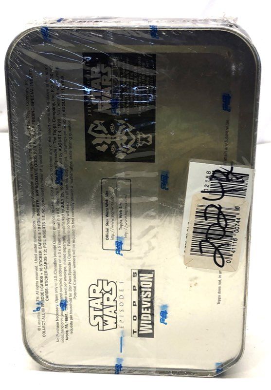 1999 Topps Star Wars Episode I Widevision Darth Maul Card Tin Factory Sealed