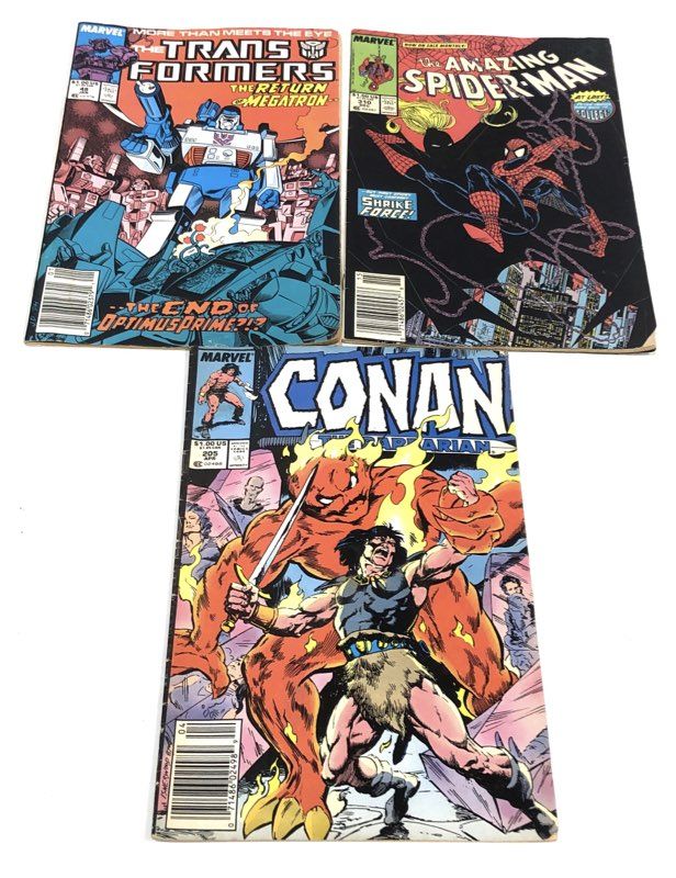 Marvel Comics Lot 25+ Spider-Man Conan Transformers Blade Vintage & Modern