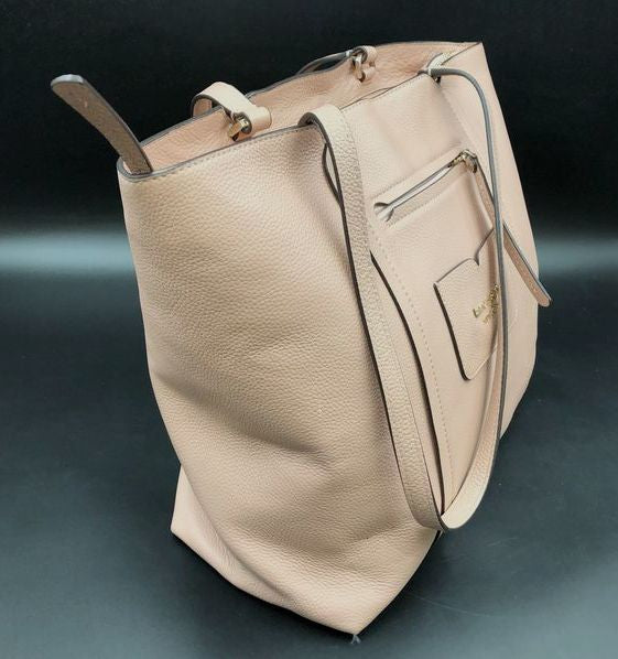 Kate Spade Pale Pink Pebbled Leather Marlowe Tote Bag COA