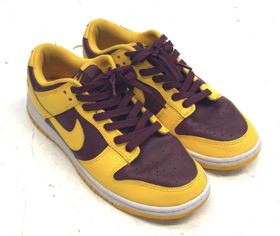 Nike Dunk Low Retro Arizona State Gold Maroon Sneakers Men's Size 8.5
