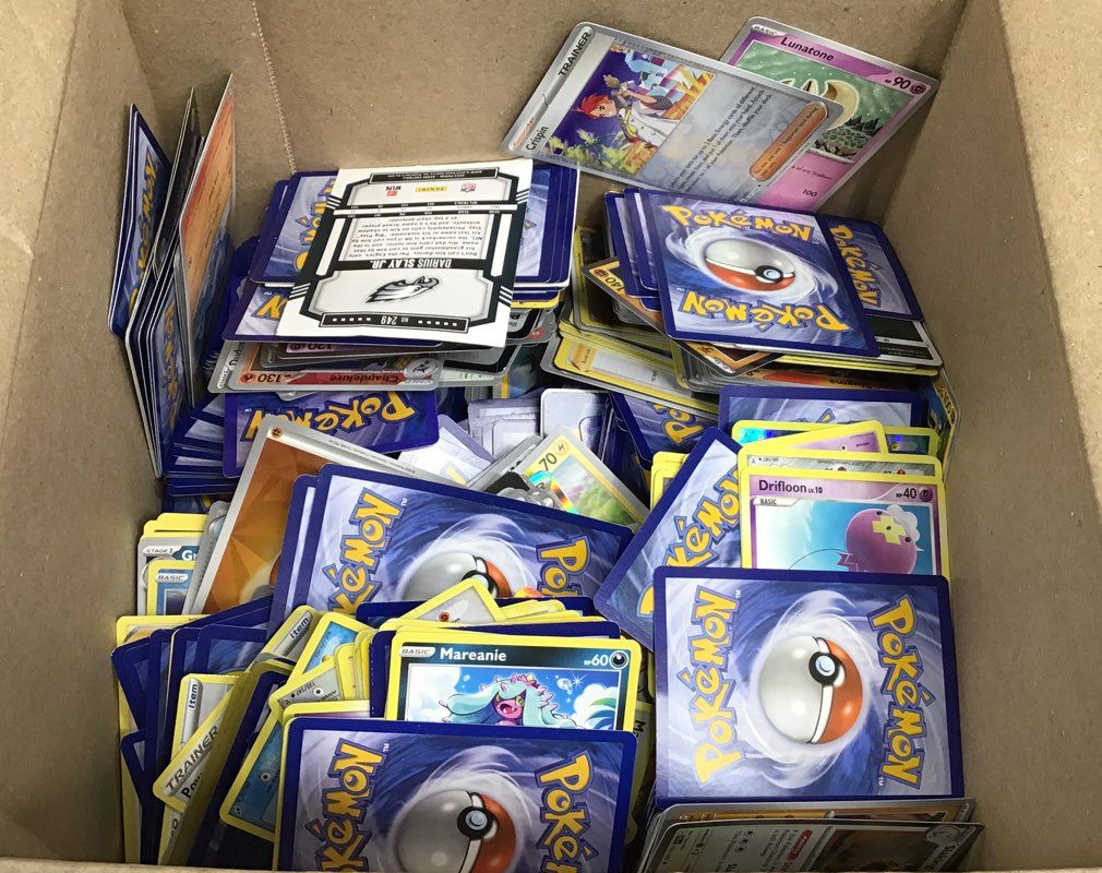 8.8 Lbs. Lot Of Pokémon Cards. Medium Box, Unsorted