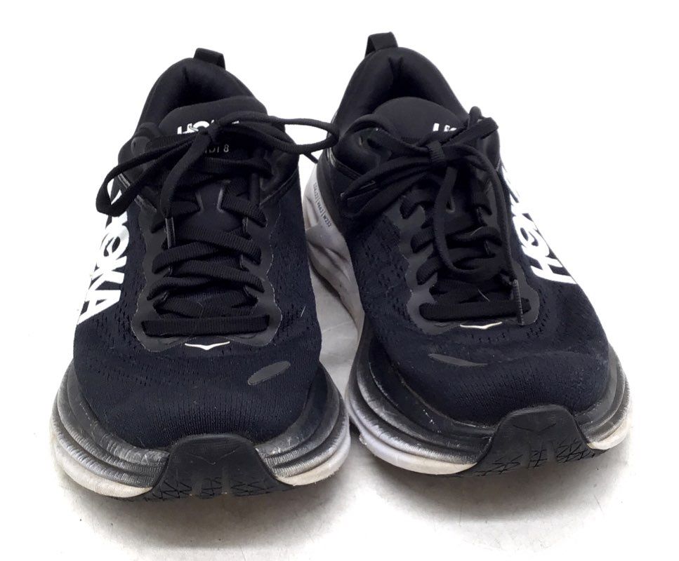Hoka One One Women's Bondi 8 Black Athletic Shoes - Size 7.5