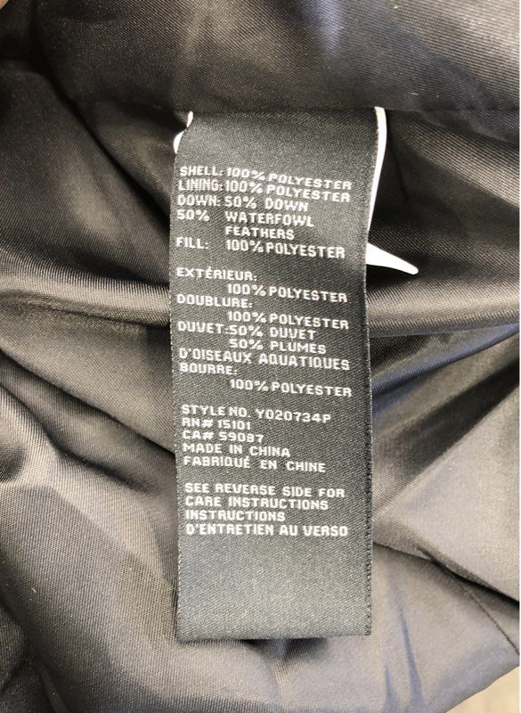 NWT Sanctuary Women's Black Gray Camouflage Puffer Coat - Size L