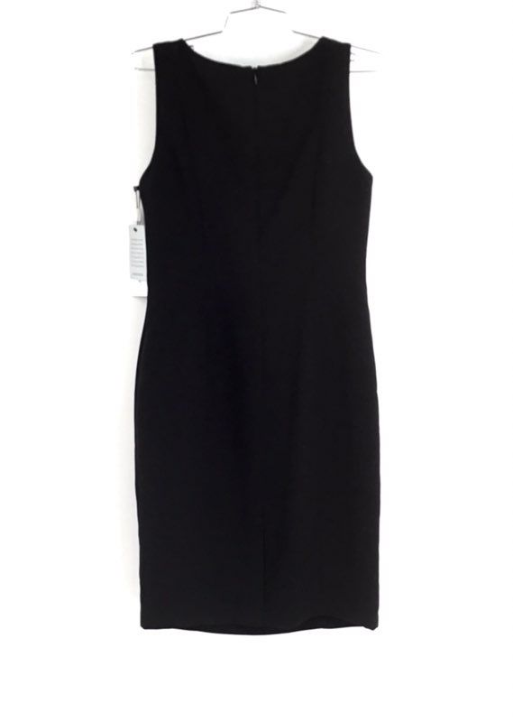 NWT Calvin Klein Women&#39;s Black Sleeveless Back Zip Sheath Dress - Size 8