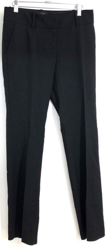 Ann Taylor Women's Black Straight Leg Stretch Career Office Dress Pants Sz 2