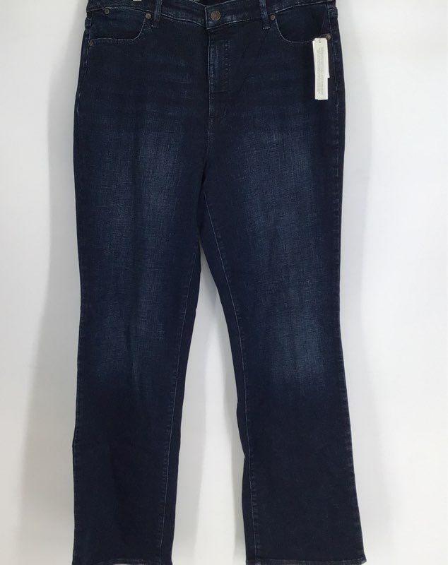 NWT Talbots Women&#39;s Blue White Bootcut Jeans And Pants - Size 16 Lot Of 2