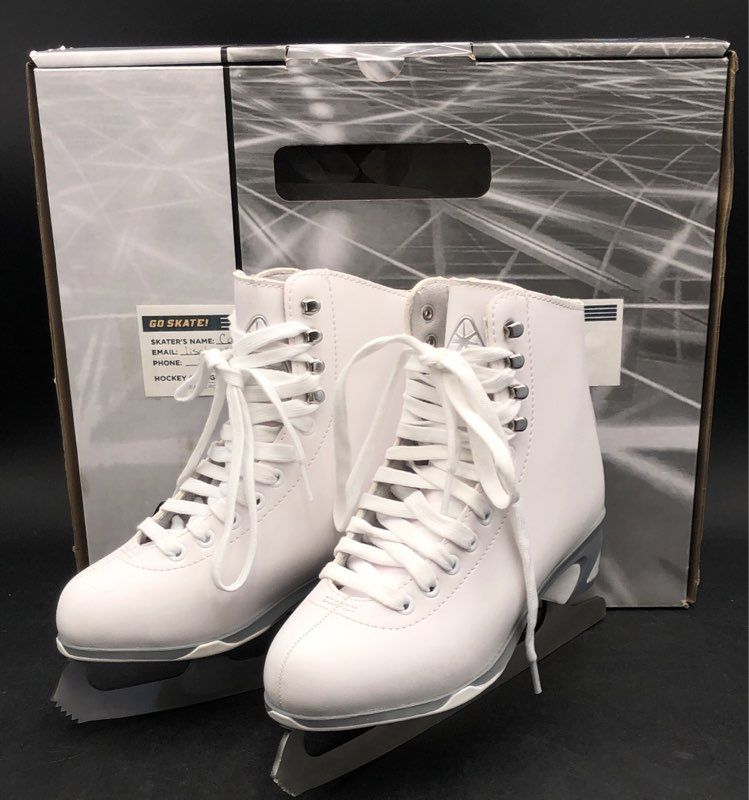 Jackson Ultima JS150 Figure Skates Womens Size 5 White Mark I Blades With Box