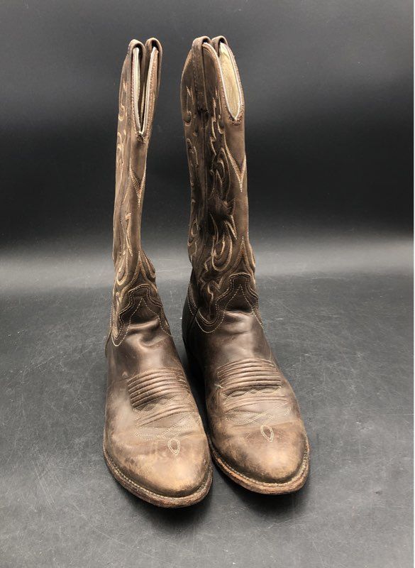 J Chisholm Men's Brown Western Boots - Size 10D