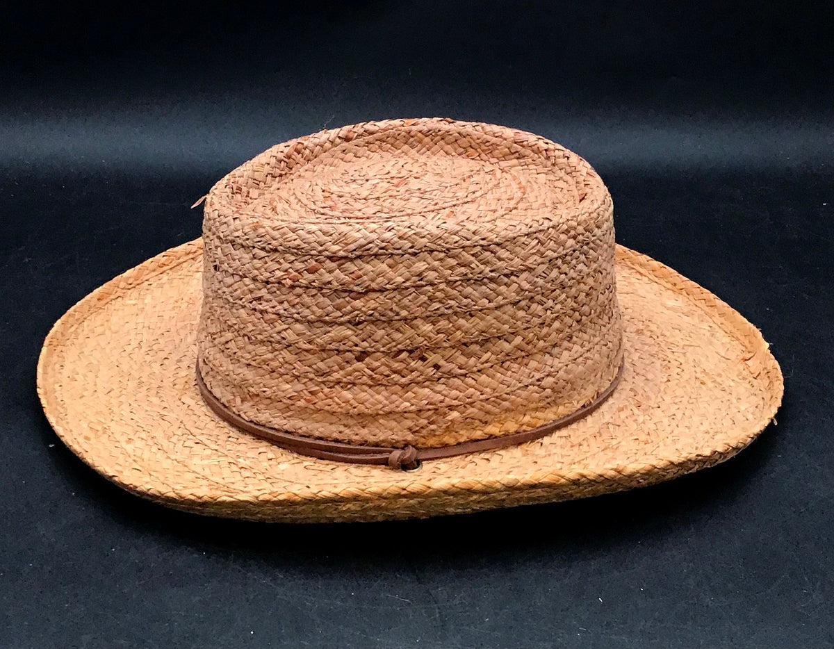 Scala Men's Natural Fedora Hat - Size L/XL