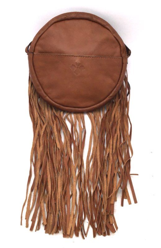 Patricia Nash Brown Italian Leather Crossbody Bag