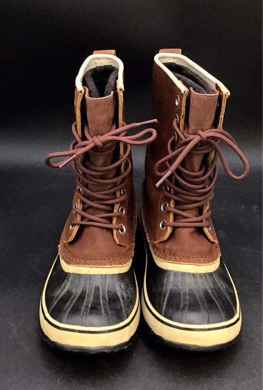 Sorel Women's Brown Black Rain Boots - Size 9