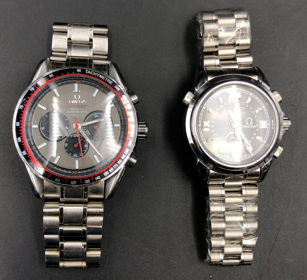 Designer Inspired Assorted Watches Lot of 7: Gold/Silver-Tone Stainless/Leather