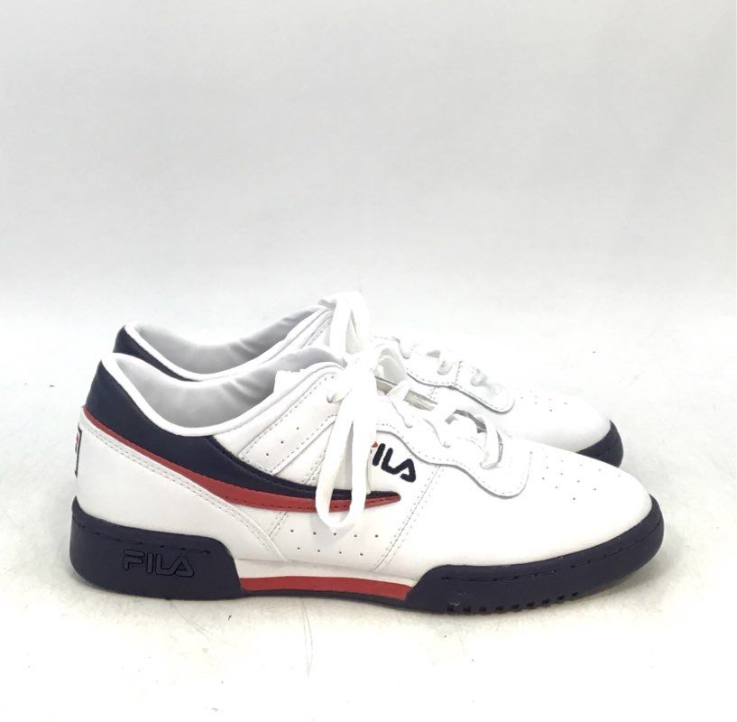 Fila Men&#39;s Original Fitness 3VF80105-150 White Lace-Up Athletic Shoes - Size 7