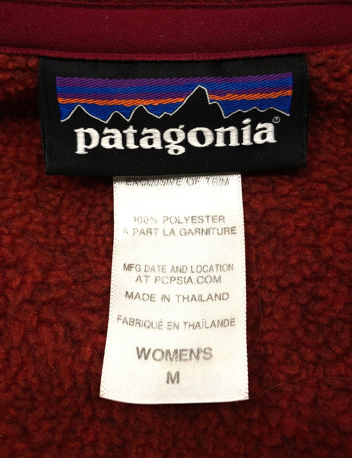 Patagonia Women's Red Heather Better Sweater 1/4 Zip Fleece Pullover Size M