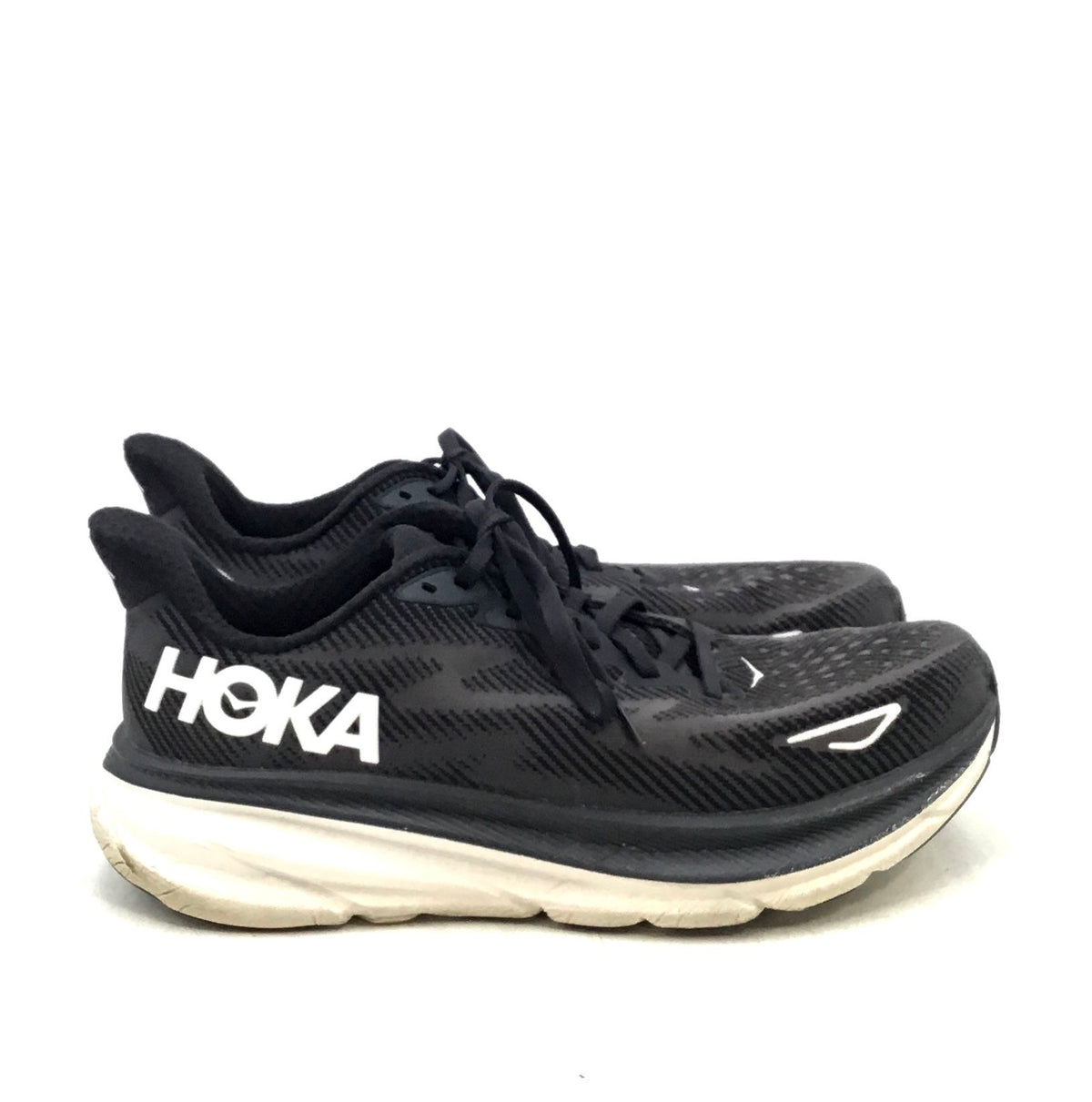 Hoka One One Women&#39;s Clifton 9 1127896 Black Running Shoes - Size 9.5 B