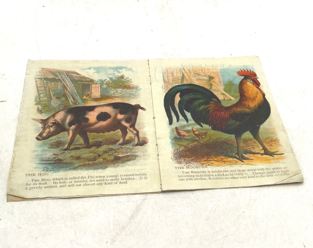 Farmyard &amp; Forest McLoughlin Brothers Children&#39;s Book Lot Of 3