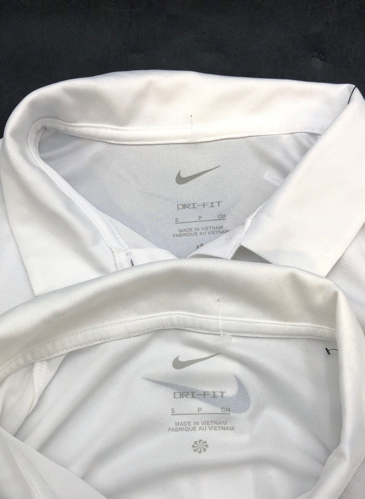 Nike Women's White Dri-Fit Long Sleeve Golf Polo Shirts Lot of 2 Sz S NWT