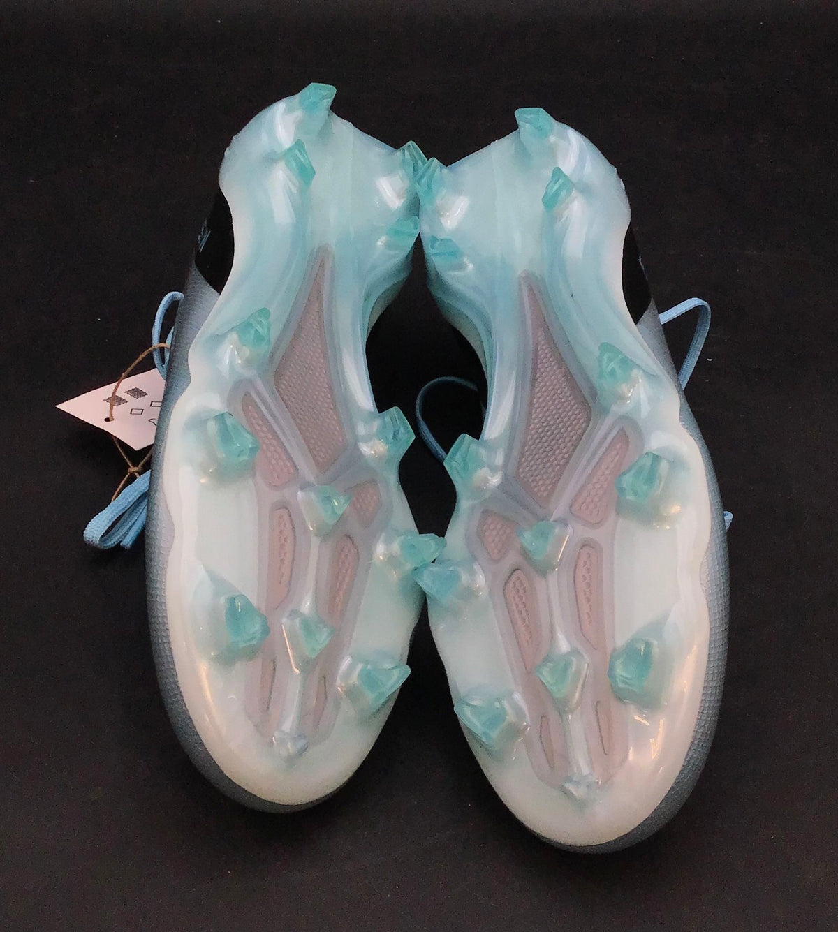 NWT Adidas Women's Crazyfast Messi.1 FG Silver Blue Football Cleats - Size 9