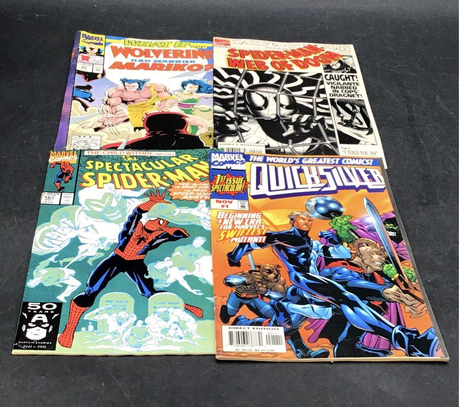 Marvel Comic Book Lot 1980s-1990s Superhero Approximately 25 Comics