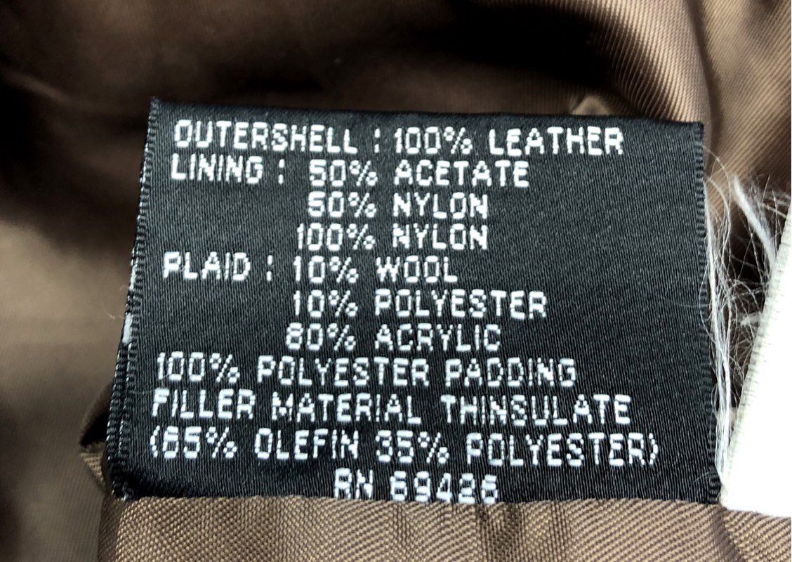 Vintage 90s Adventure Bound Wilsons Brown Leather Field Jacket Thinsulate Sz M