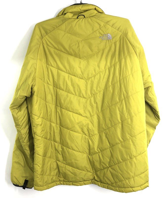 The North Face Men's Yellow Full Zip Quilted Insulated Puffer Jacket Sz L