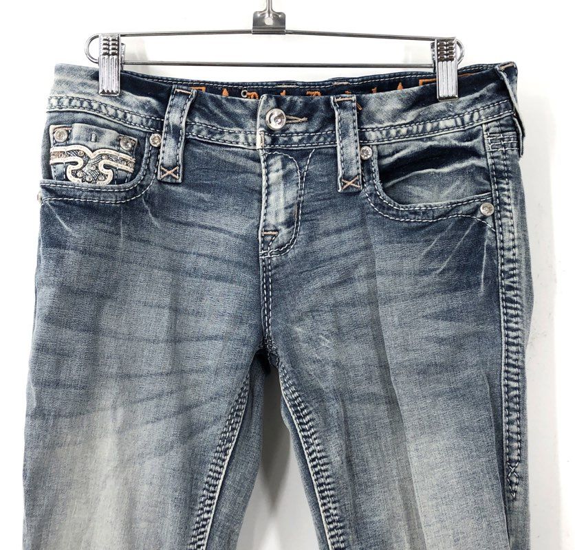 Rock Revival Women's Blue Brunella Denim Boot Cut Jeans - Size 27