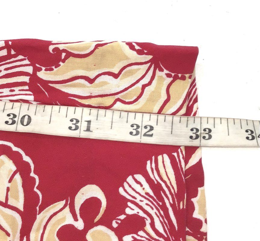Lilly Pulitzer Women's Red Floral Wide Leg Viscose Blend Lounge Pants Sz S