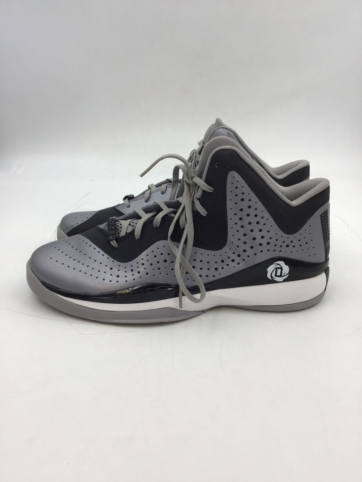 Adidas Men&#39;s D Rose 773 2I C75724 Gray Lace-Up Athletic Shoes - Size 12