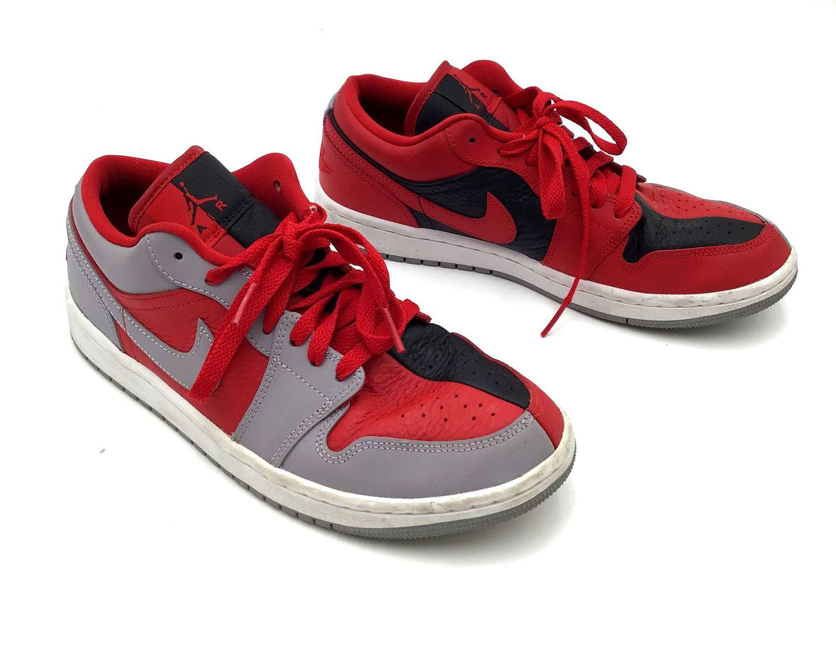 Nike Air Jordan 1 Women&#39;s &#39;Split-Gym Red Cement Grey&#39; Sneakers-Size: 9 (+COA)