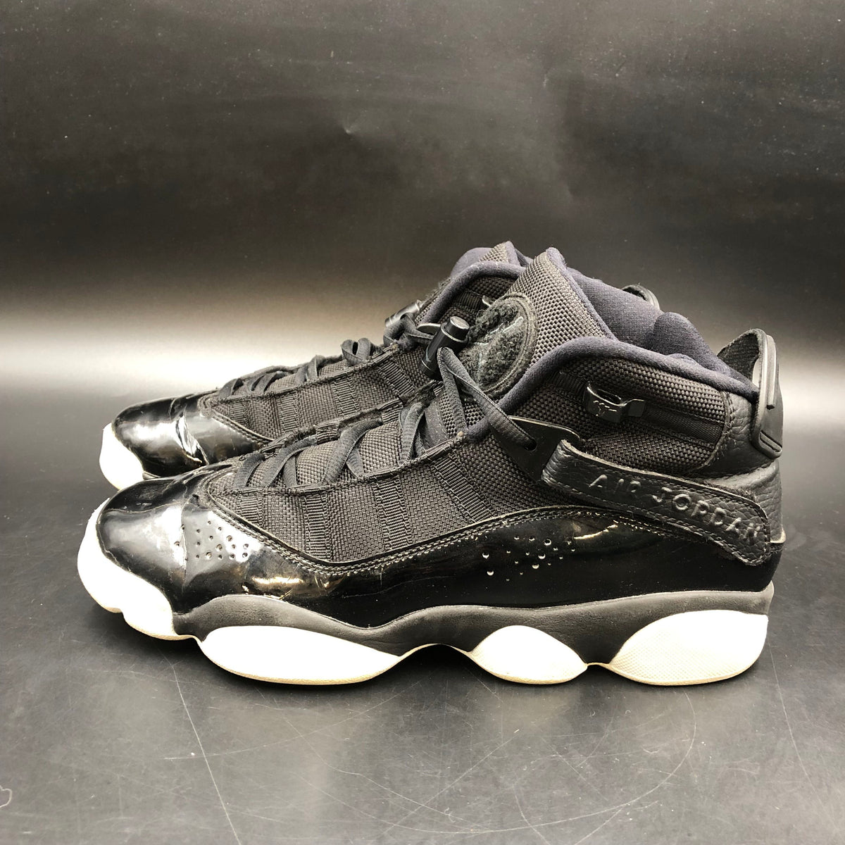 Nike Air Jordan 6 Ring Boy's 'Black & White' Sneakers-Size: 7Y (+COA)