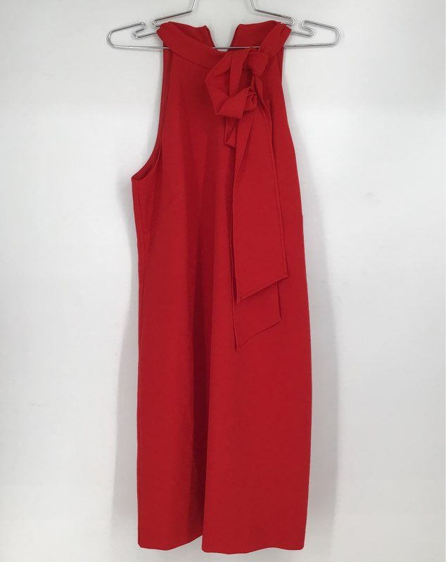 NWT Vince Camuto Women&#39;s Red Sleeveless Halter Neck Shift Dress - Size 10